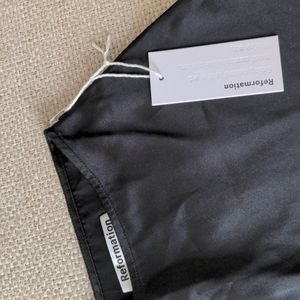 Reformation 100% silk skirt, satin, slip